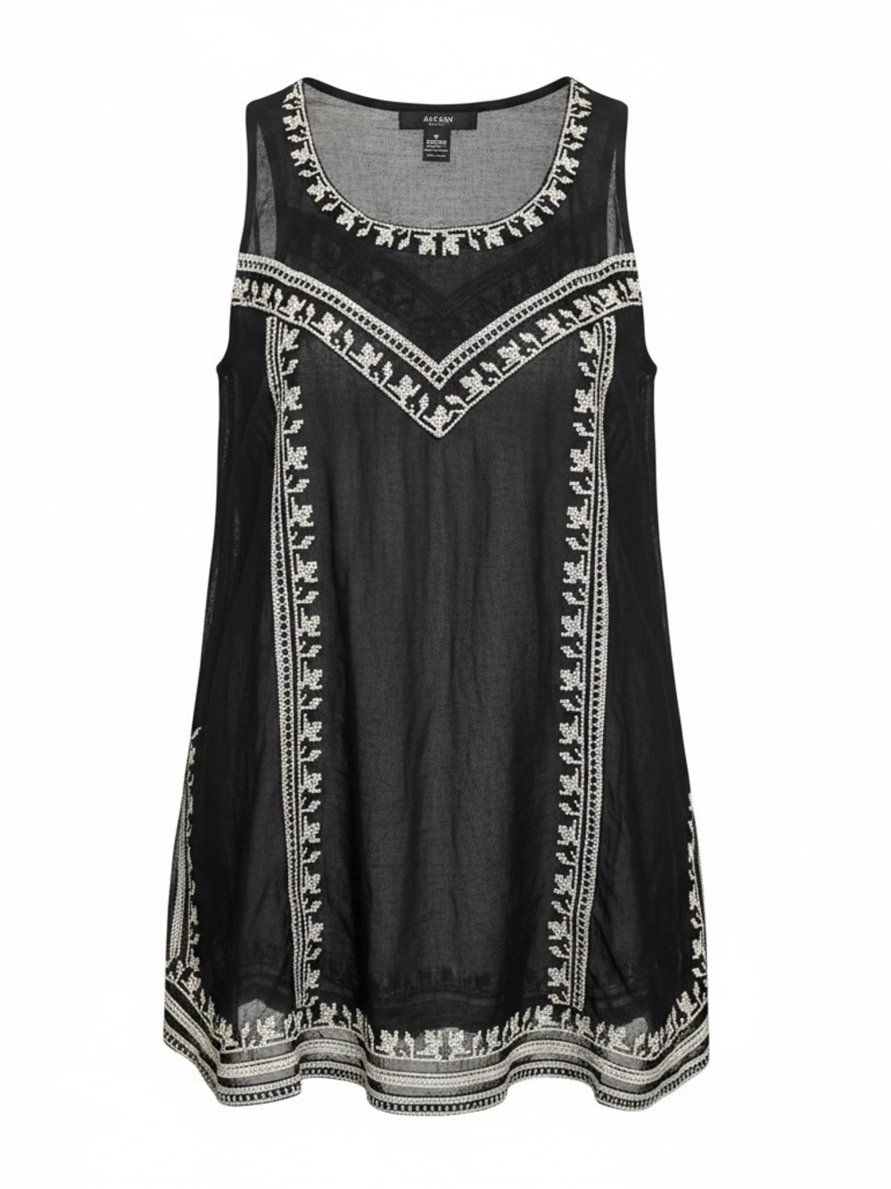 Alfani Petite Sheer Embroidered Top – Size PM
